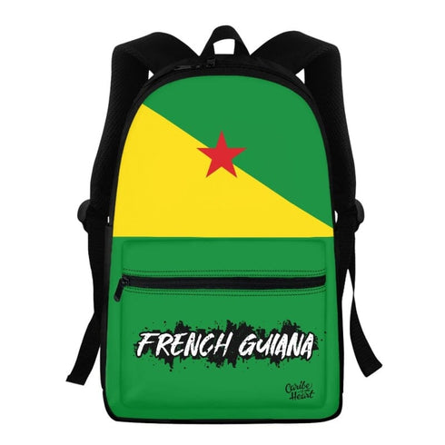 French Guiana Flag Backpack French Guiana