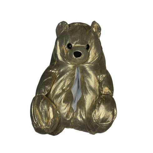 Gold Metallic Teddy Slippers - CaribeHeart Teddy