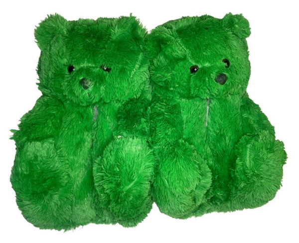 Green Teddy Slippers - CaribeHeart Teddy