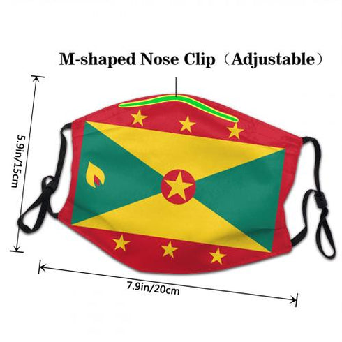 Grenada Face Covering - CaribeHeart Grenada