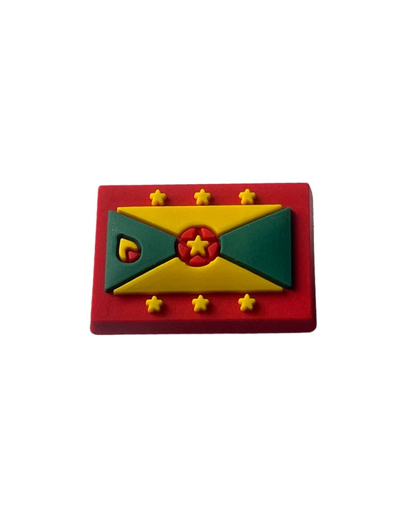 Grenada Flag Shoe Charm - CaribeHeart Grenada
