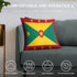 Grenada Flag Throw Pillow - CaribeHeart Grenada