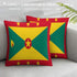 Grenada Flag Throw Pillow - CaribeHeart Grenada