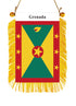 Grenada Rearview Mirror Flag - CaribeHeart Grenada