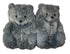 Grey & Gold Dots Teddy Slippers - CaribeHeart Teddy