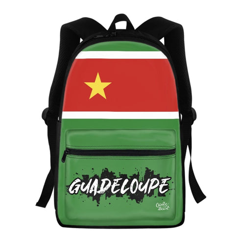 Guadeloupe Flag Backpack Guadeloupe