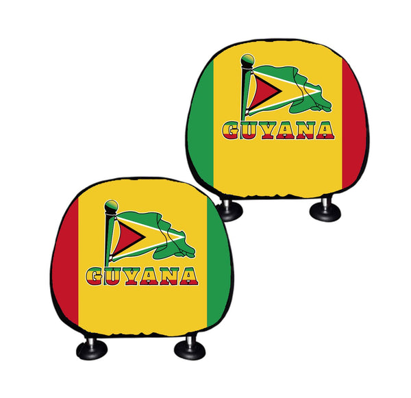 Guyana Flag Headrest Cover Headrest Cover Guyana