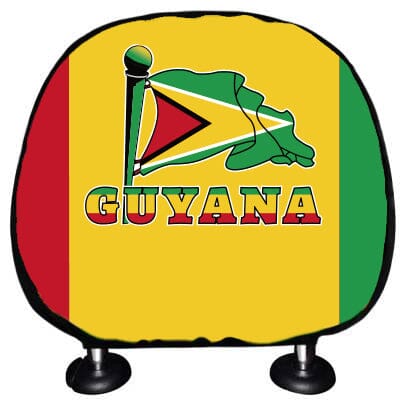 Guyana Flag Headrest Cover Headrest Cover Guyana One Size