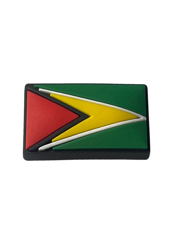 Guyana Flag Shoe Charm - CaribeHeart Guyana