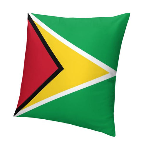 Guyana Flag Throw Pillow - CaribeHeart Guyana