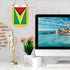 Guyana Rearview Mirror Flag - CaribeHeart Guyana