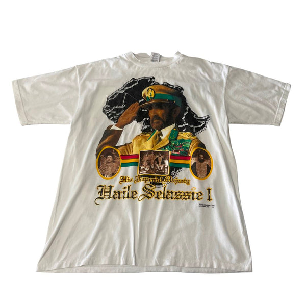 Haile Selassie I - H.I.M. Tee - Men's Sz XL - CaribeHeart Vintage