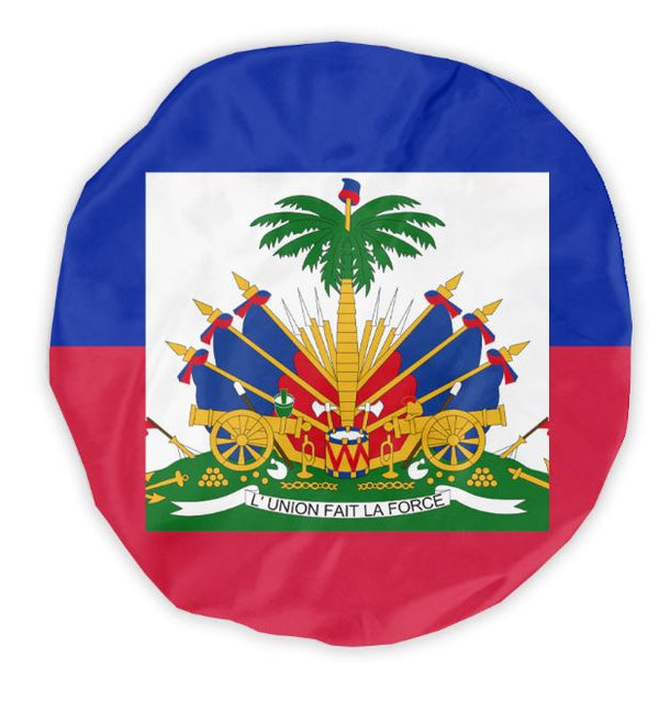 Haiti Flag Double Sided Bonnet - CaribeHeart Haiti
