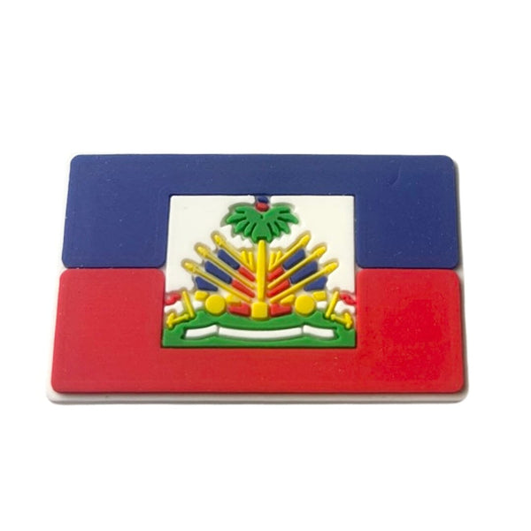 Haiti Flag Shoe Charm - CaribeHeart Haiti