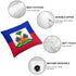 Haiti Flag Throw Pillow - CaribeHeart Haiti