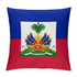 Haiti Flag Throw Pillow - CaribeHeart Haiti