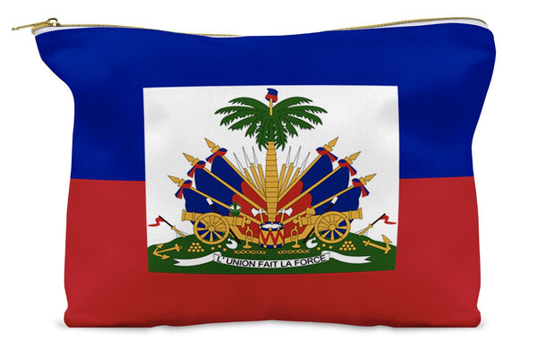 Haiti Make-Up Cosmetic Pouch - CaribeHeart Haiti