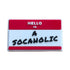 Hello I'z a Socaholic Name Tag Shoe Charm Shoe Charm CaribeHeart