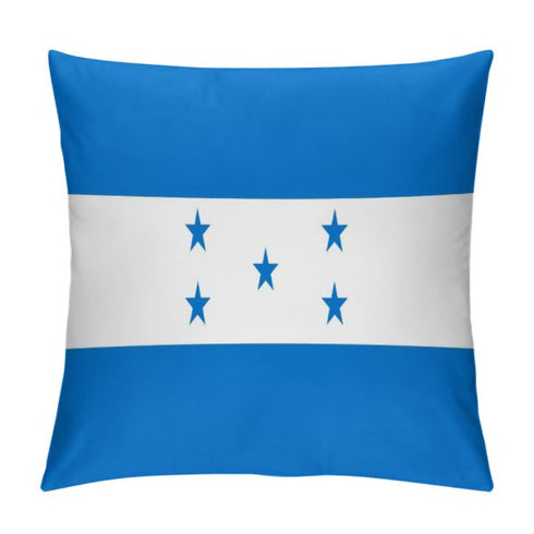 Honduras Flag Throw Pillow - CaribeHeart Honduras