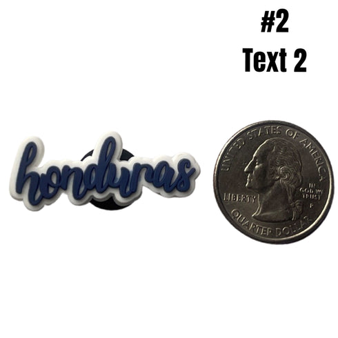 Honduras Shoe Charms Shoe Charm Honduras Text 2