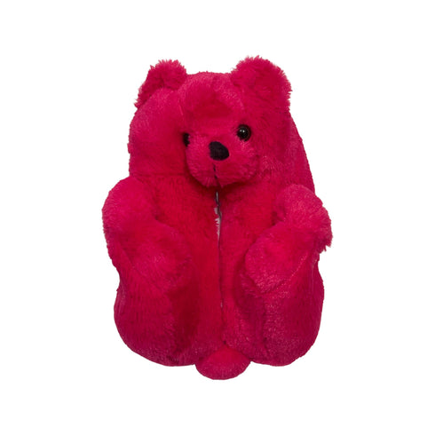Hot Pink Teddy Slippers - CaribeHeart Teddy