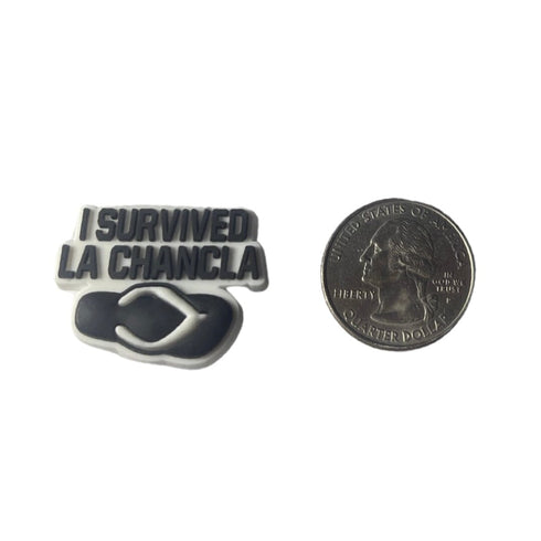 I Survived La Chancla Shoe Charm - CaribeHeart CaribeHeart