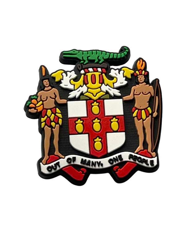 Jamaica Coat Of Arms Shoe Charm - CaribeHeart Jamaica