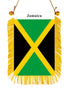 Jamaica Rearview Mirror Flag - CaribeHeart Jamaica