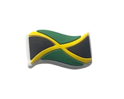 Jamaica Wavy Flag Shoe Charm - CaribeHeart Jamaica