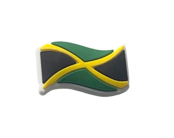 Jamaica Wavy Flag Shoe Charm - CaribeHeart Jamaica