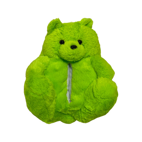 Lime Teddy Slippers - CaribeHeart Teddy