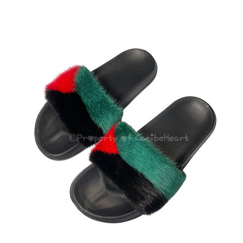 Martinique Mink Slipper - CaribeHeart Martinique