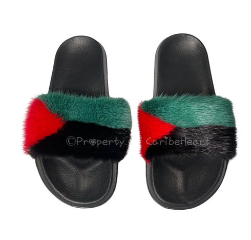 Martinique Mink Slipper - CaribeHeart Martinique