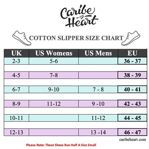 Mexico Cotton Slippers - CaribeHeart Mexico