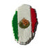 Mexico Flag Fingerprint Shoe Charm Shoe Charm Mexico