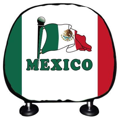 Mexico Flag Headrest Cover Headrest Cover Mexico One Size