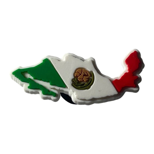 Mexico Flag Map Shoe Charm Shoe Charm Mexico
