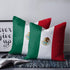 Mexico Flag Throw Pillow Throw Pillows Mexico