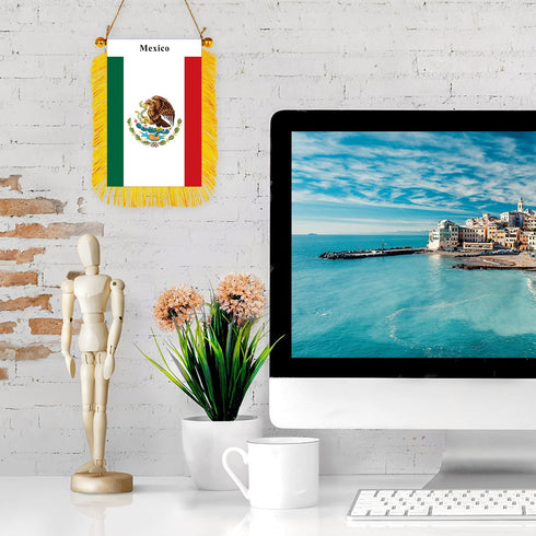 Mexico Rearview Mirror Flag - CaribeHeart Mexico