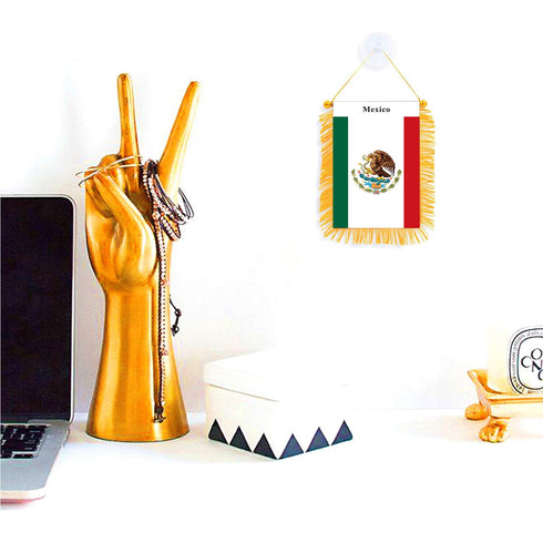 Mexico Rearview Mirror Flag - CaribeHeart Mexico