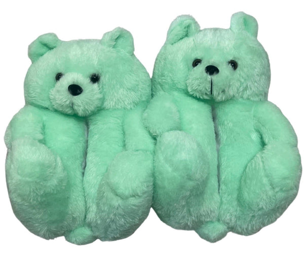 Mint Teddy Slippers - CaribeHeart Teddy