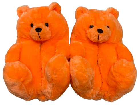Orange Teddy Slippers - CaribeHeart Teddy