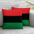 Pan Africa Flag Throw Pillow - CaribeHeart Pan Africa