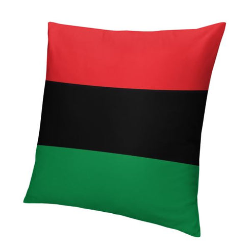Pan Africa Flag Throw Pillow - CaribeHeart Pan Africa