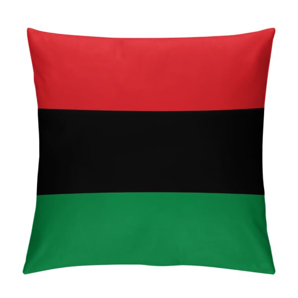 Pan Africa Flag Throw Pillow - CaribeHeart Pan Africa