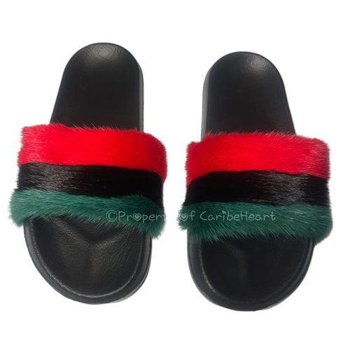 Pan Africa Mink Slipper - CaribeHeart Pan Africa