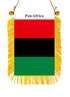 Pan Africa Rearview Mirror Flag - CaribeHeart Pan Africa