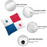 Panama Flag Throw Pillow - CaribeHeart Panama