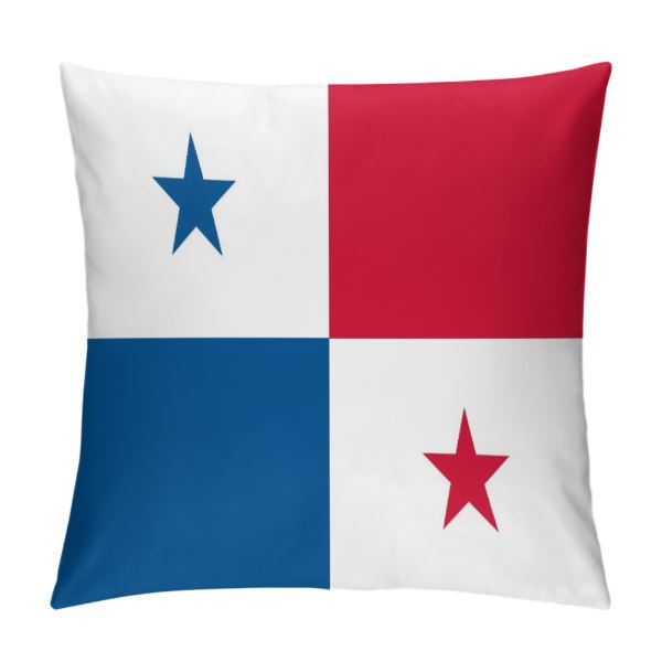 Panama Flag Throw Pillow - CaribeHeart Panama