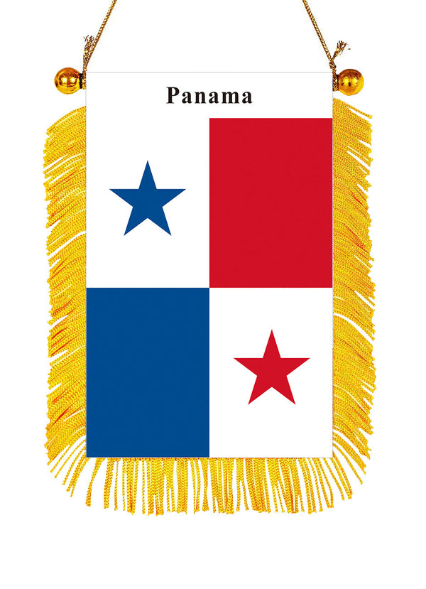 Panama Rearview Mirror Flag - CaribeHeart Panama